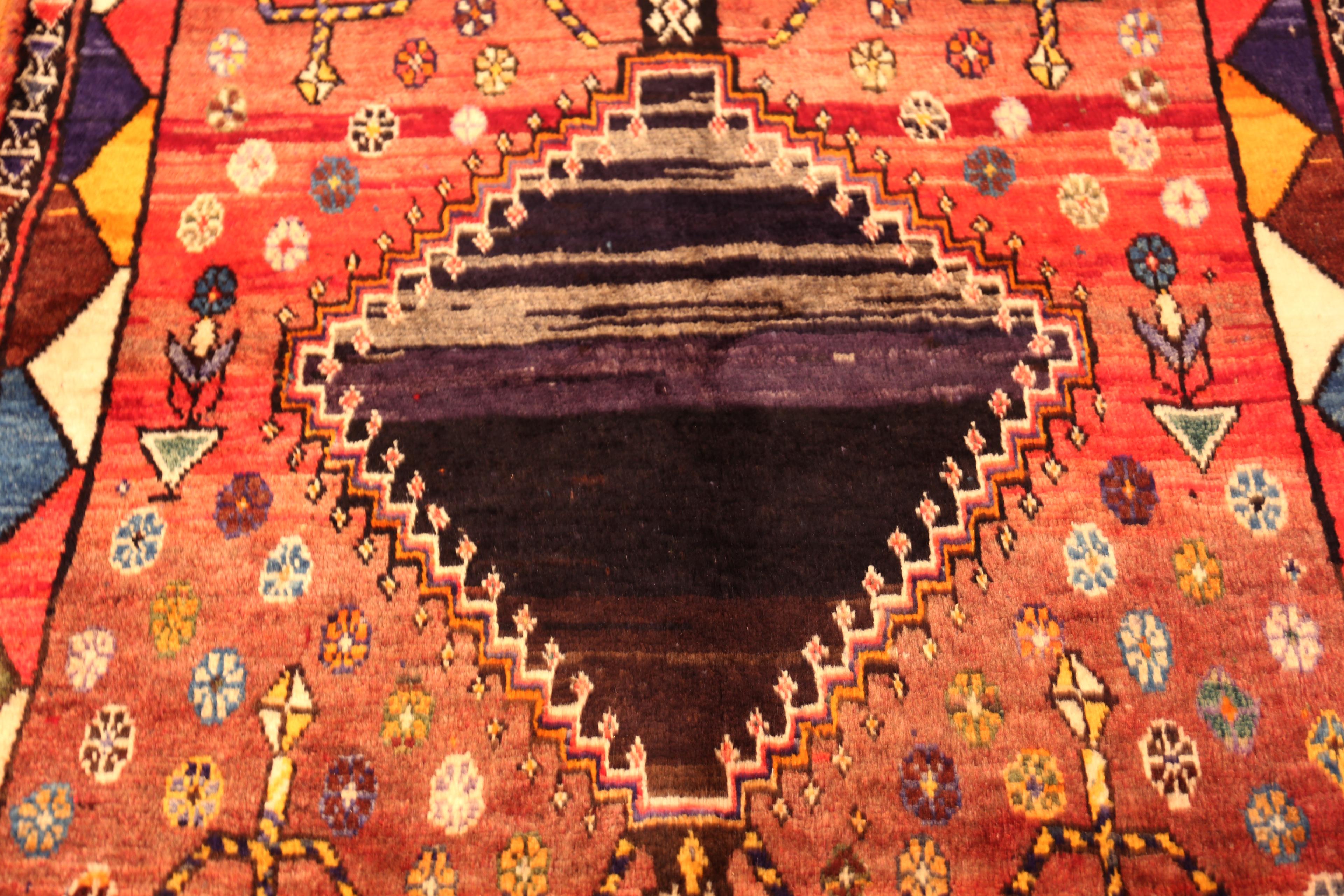 20th Century Nazmiyal Collection Persian Gabbeh Rug with Tree of Life 4 ft 4 in x 6 ft 10 in For Sale