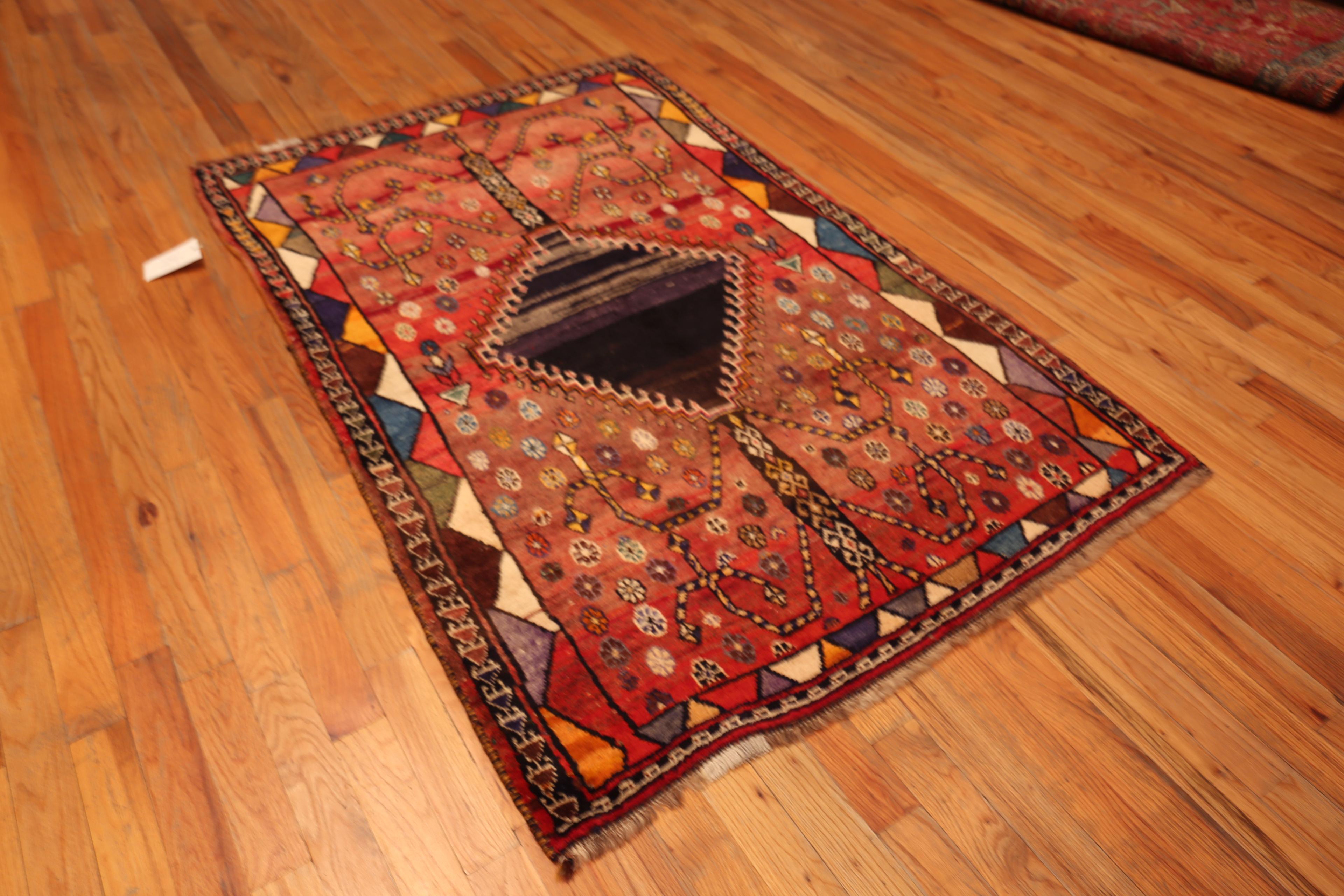 Wool Nazmiyal Collection Persian Gabbeh Rug with Tree of Life 4 ft 4 in x 6 ft 10 in For Sale