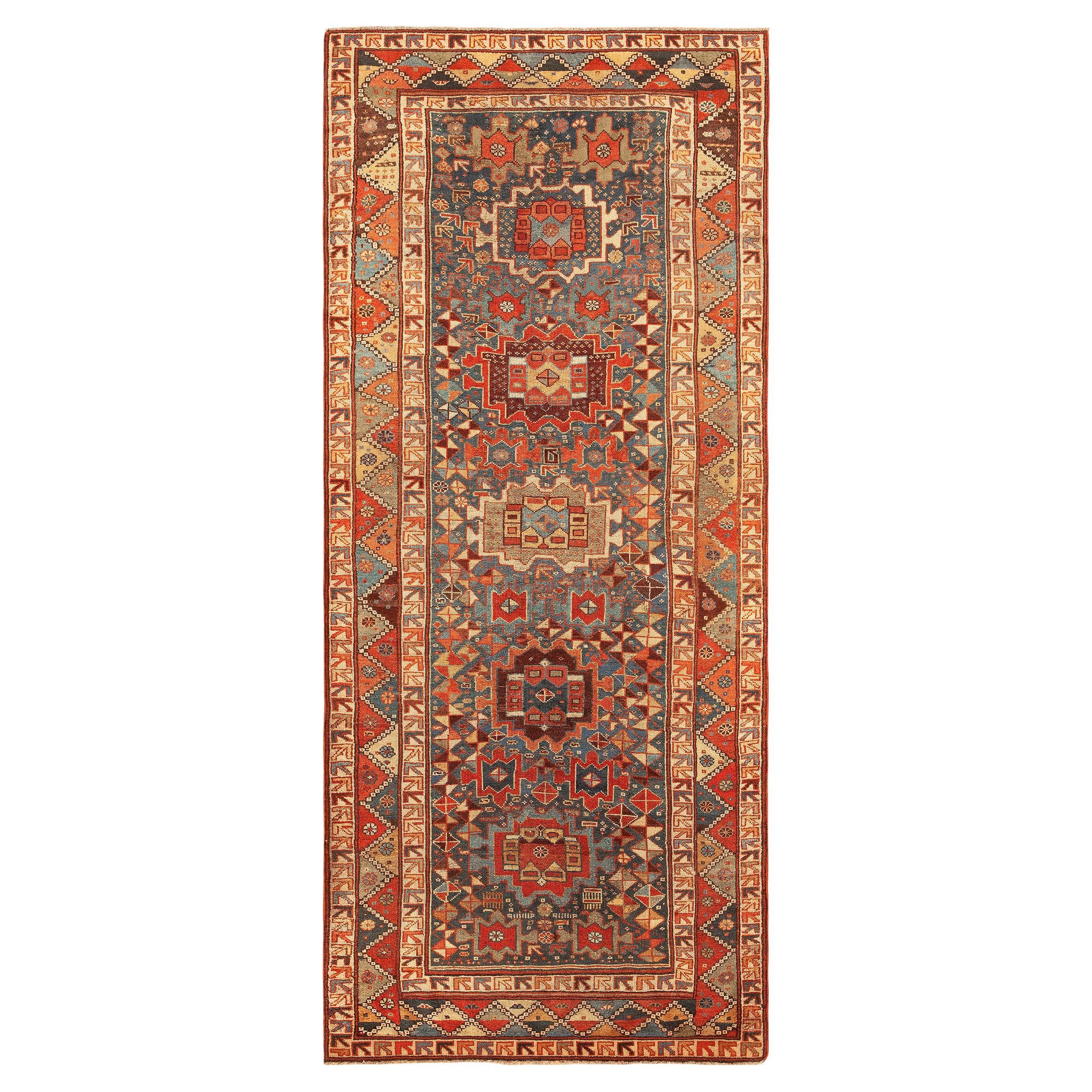 Nazmiyal Collection Persisch Geometrische Läufer 4 ft x 9 ft 8 in