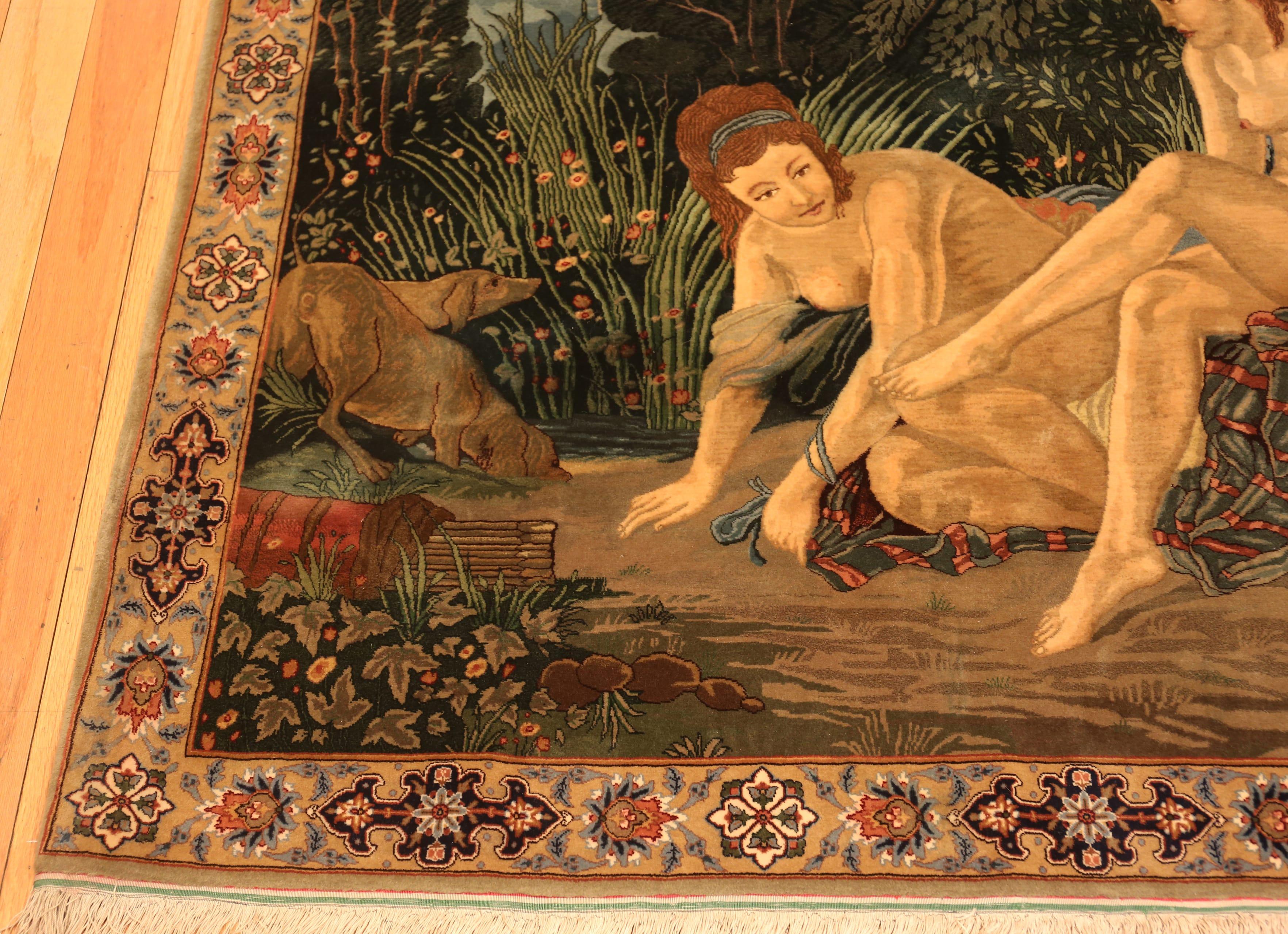 Nazmiyal Collection Persian Rug Depicting “Diane sortant du bain