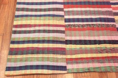 Nazmiyal Collection Rainbow Colors Striped Modern Rag Rug. 12 ft x 15 ft