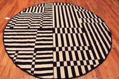 Nazmiyal Collection Round Kilim Rug By Genaro Rivas.  8 ft x 8 ft 2 in