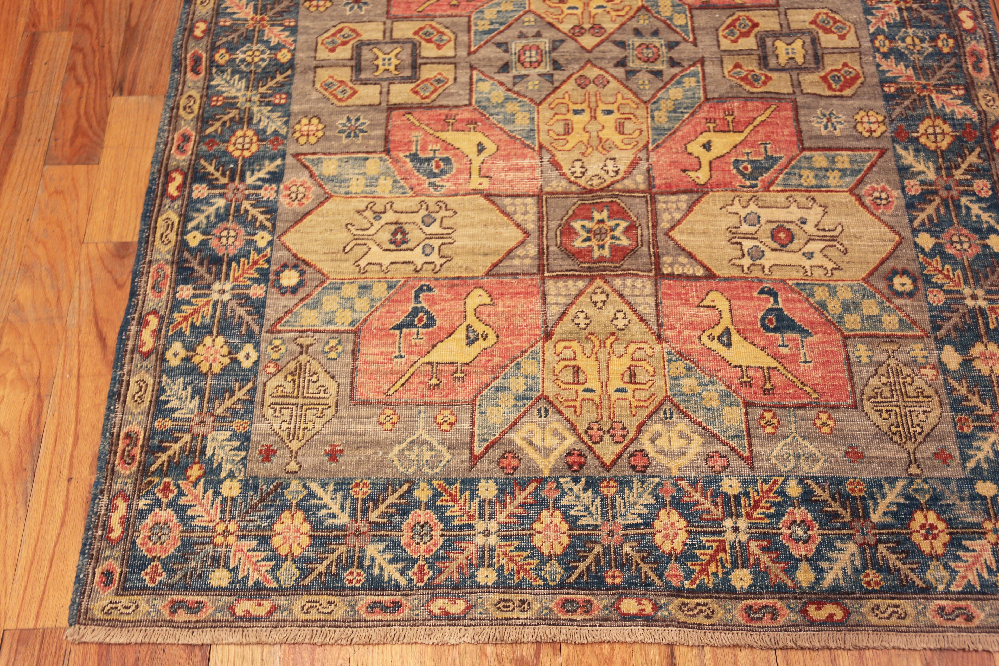 Noué à la main Collection Nazmiyal, couleur rustique, géométrique et moderne, tapis 4'4