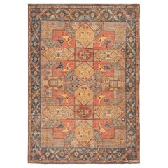 Collection Nazmiyal, motifs animaliers géométriques et tribaux rustiques, tapis moderne de 5'1" x 7'1"