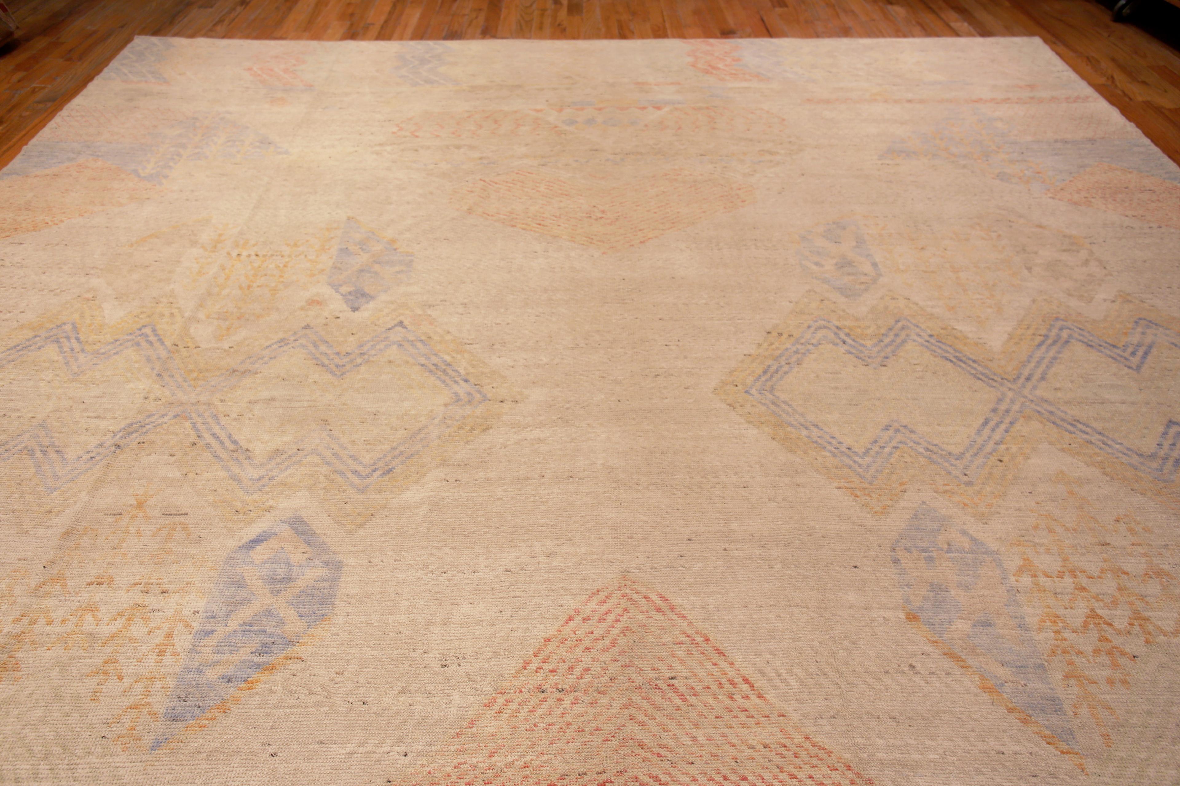 Hand-Knotted Nazmiyal Collection Rustic Tribal Geometric Design Modern Area Rug 14' x 16'2