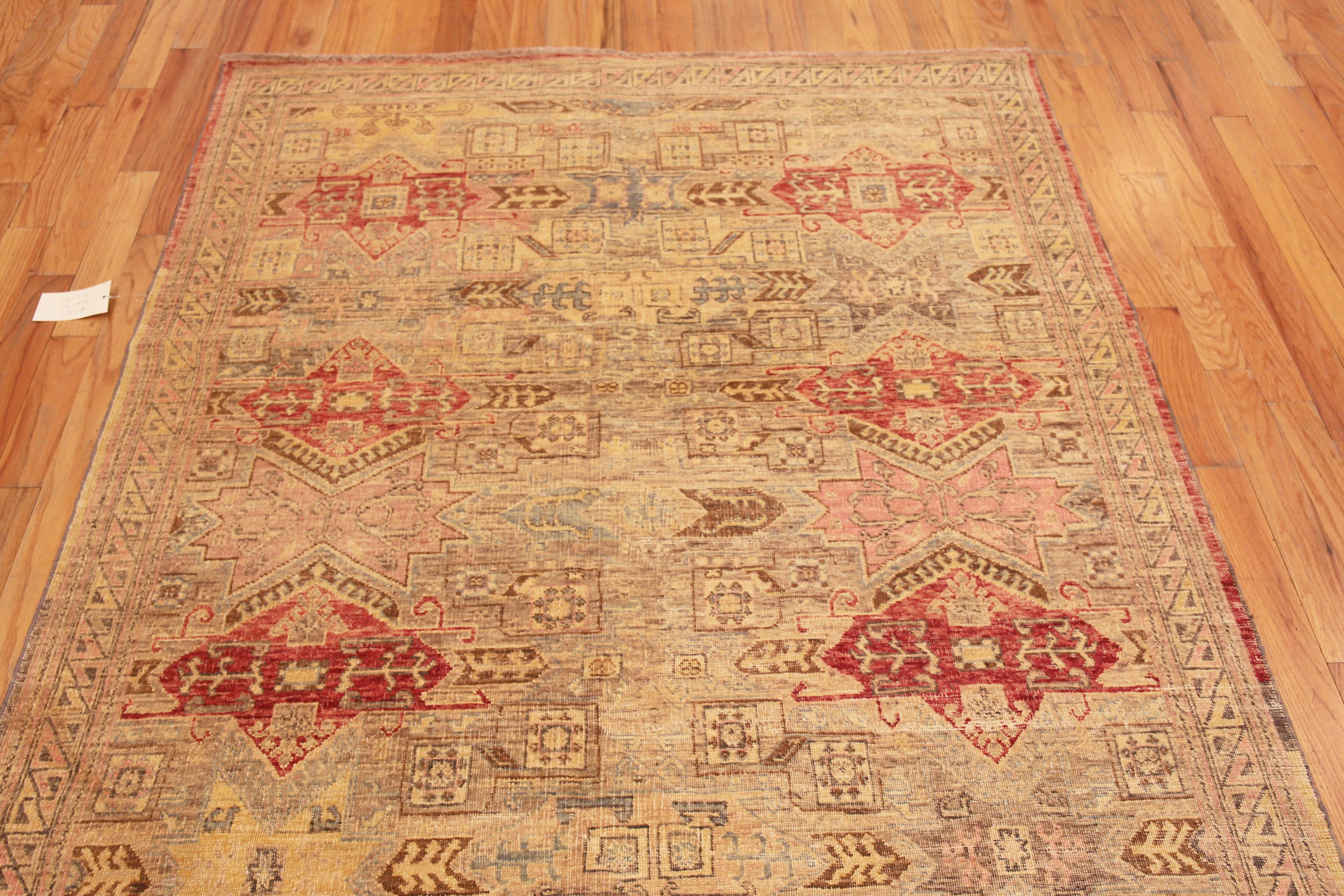 Moderno Nazmiyal Collection Tappeto per l'area moderna con design geometrico tribale rustico 5'9