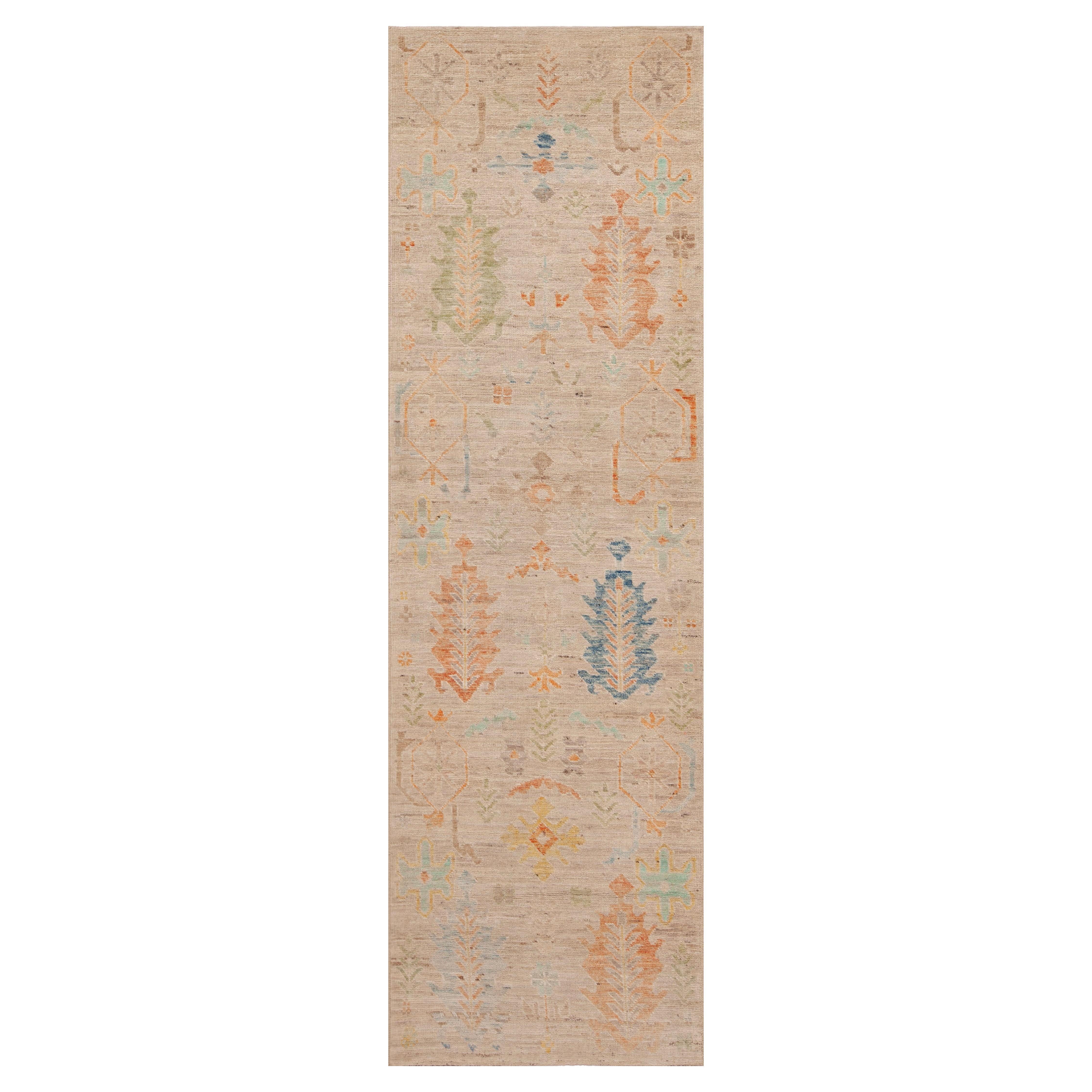 Nazmiyal Collection Rustic Tribal Geometric Modern Hallway Runner Rug 3' x 10'