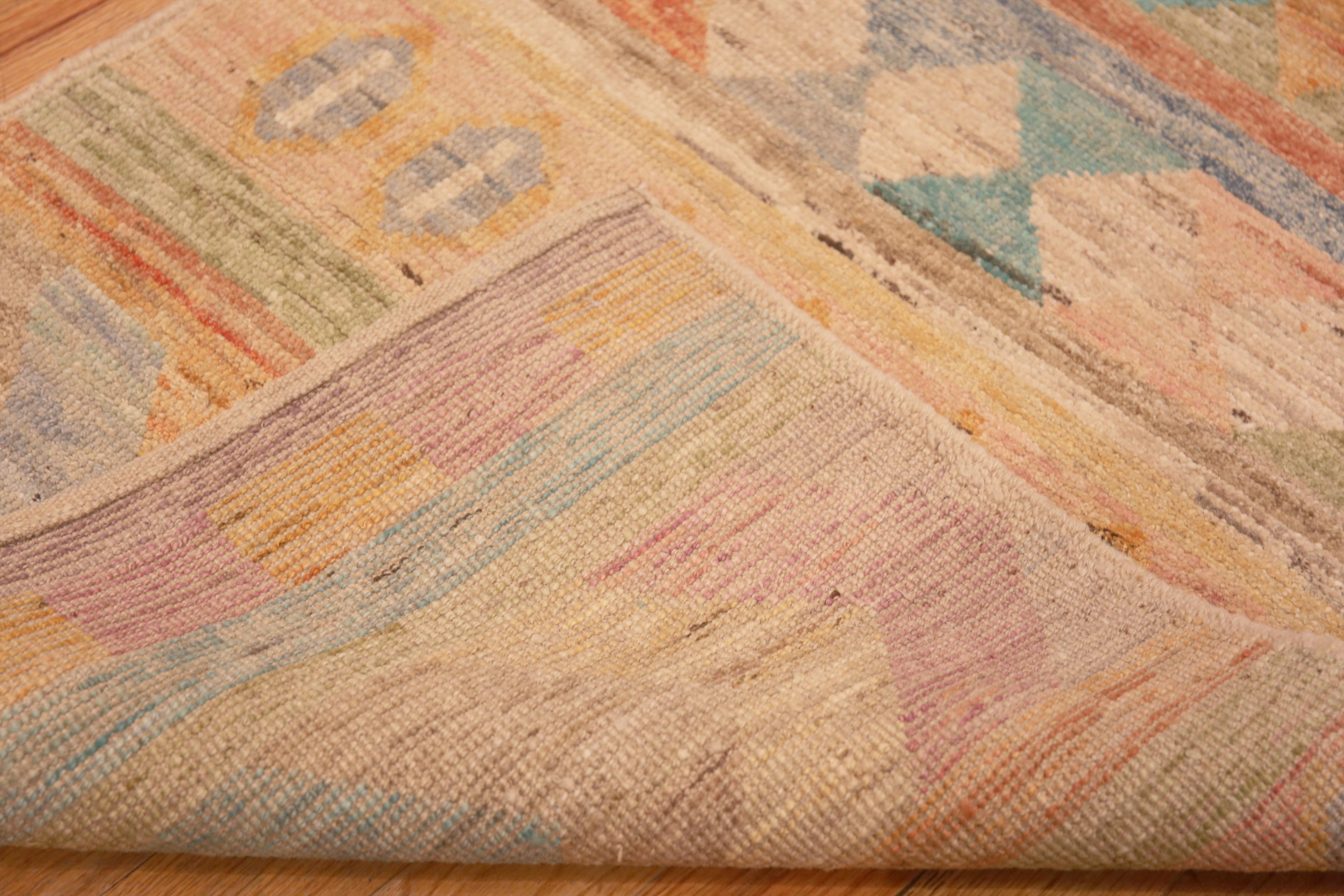 Laine Collection Nazmiyal, tapis de course géométrique, tribal et rustique, 3' x 9'10