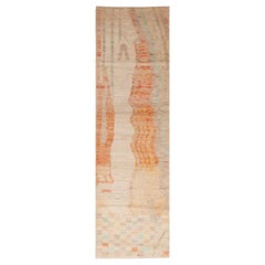 Collection Nazmiyal, design tribal et nomade rustique, tapis de couloir moderne de 3' x 12'8".