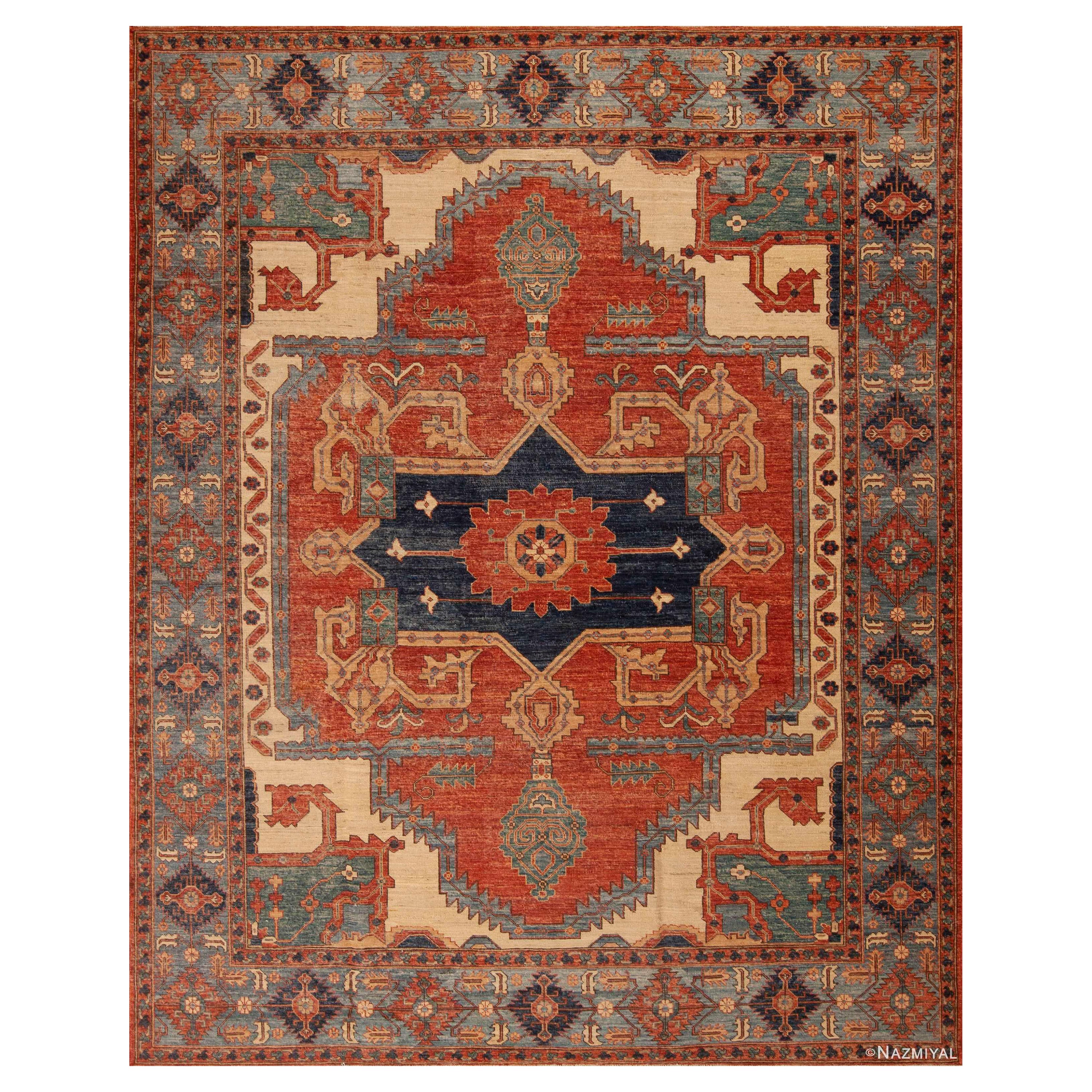 Nazmiyal Collection Tappeto per l'area moderna dal design tribale persiano 8'2" x 10'2"