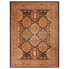 Nazmiyal Collection Tappeto moderno tribale persiano Heriz Design 9'3" x 12'5"