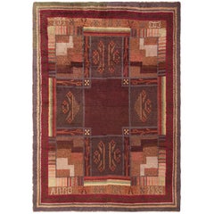 Nazmiyal Collection Scandinavian Vintage Rya Rug. 6 ft 2 in x 8 ft 9 in