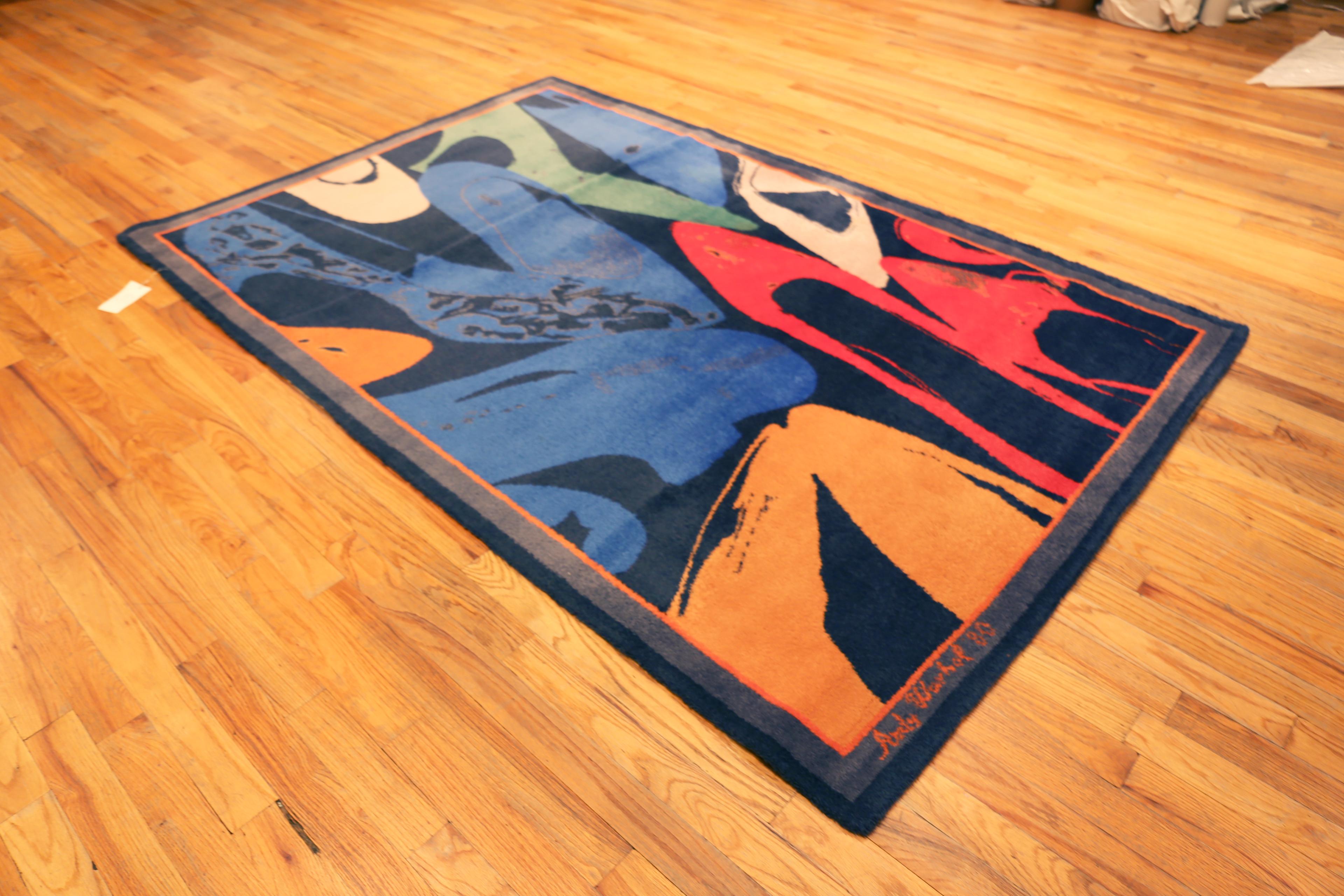 Annodato a mano Tappeto Nazmiyal Collection Shoes Vintage Pop Art di Andy Warhol 6 ft x 9 ft 2 in in vendita