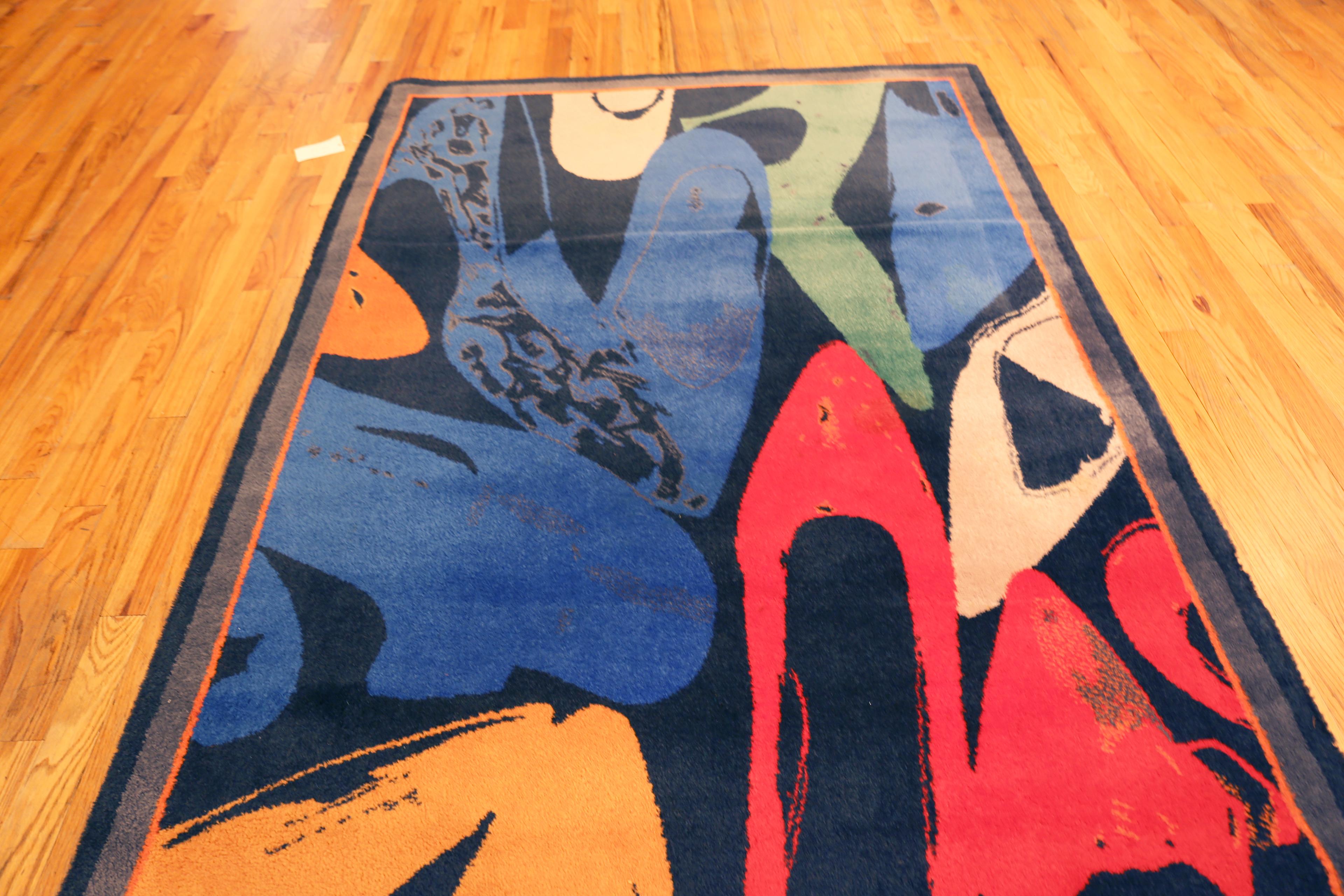 Tappeto Nazmiyal Collection Shoes Vintage Pop Art di Andy Warhol 6 ft x 9 ft 2 in in vendita 1