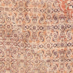 Silk Antique Persian Tabriz Rug. 12 ft 2 in x 19 ft