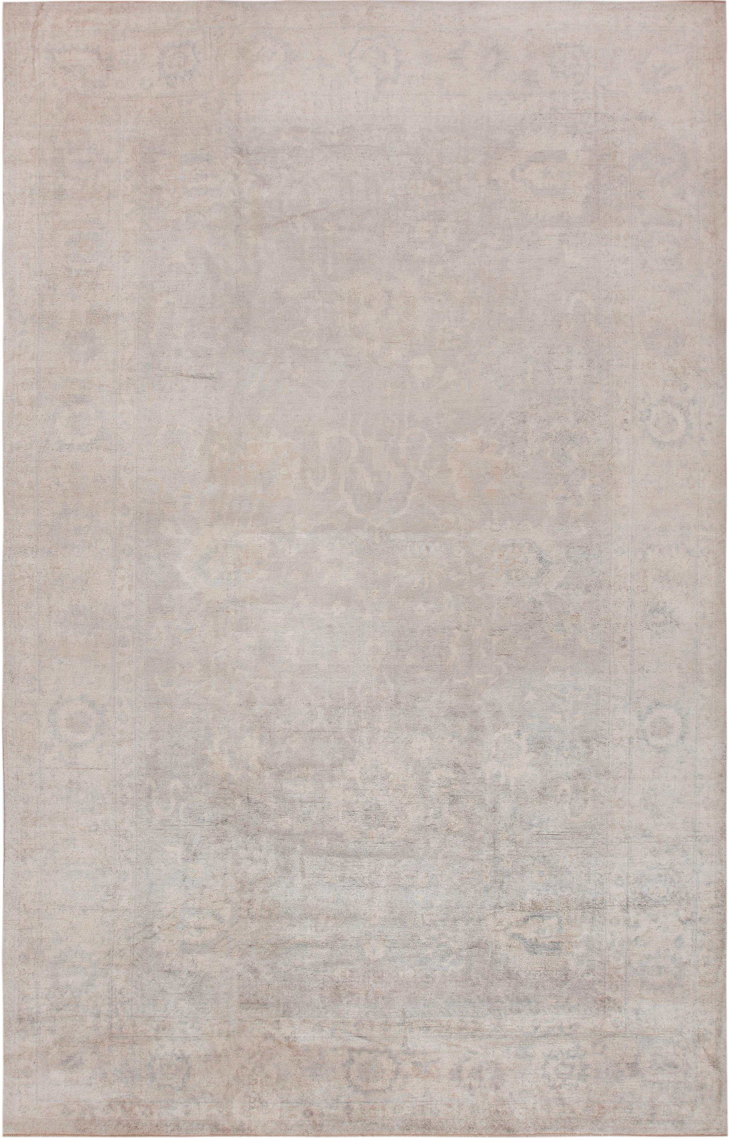 Moderno Nazmiyal Collection Tappeto decorativo moderno di grandi dimensioni in seta e lana 10'9