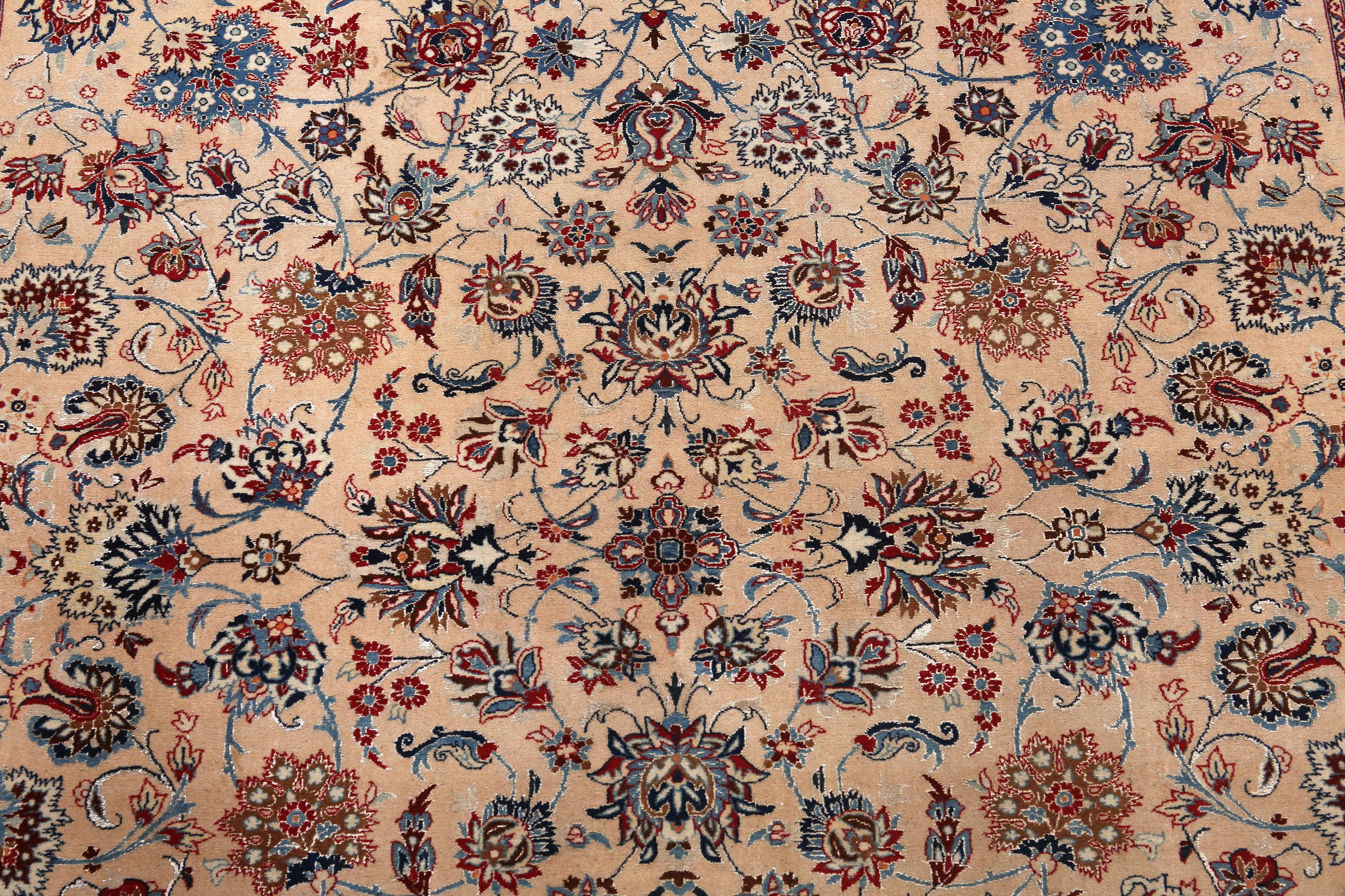 20th Century Nazmiyal Collection Silk & Wool Nain Tudeshk Rug 5 ft x 7 ft 6 in For Sale