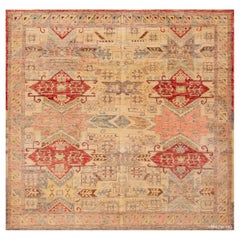 Collection Nazmiyal petite taille carrée Tapis de zone tribal moderne 6'6" x 6'9"