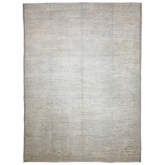 Nazmiyal Collection Soft Grey Modern Moroccan Style Rug 10 ft 2 in x 13 ft 6 in