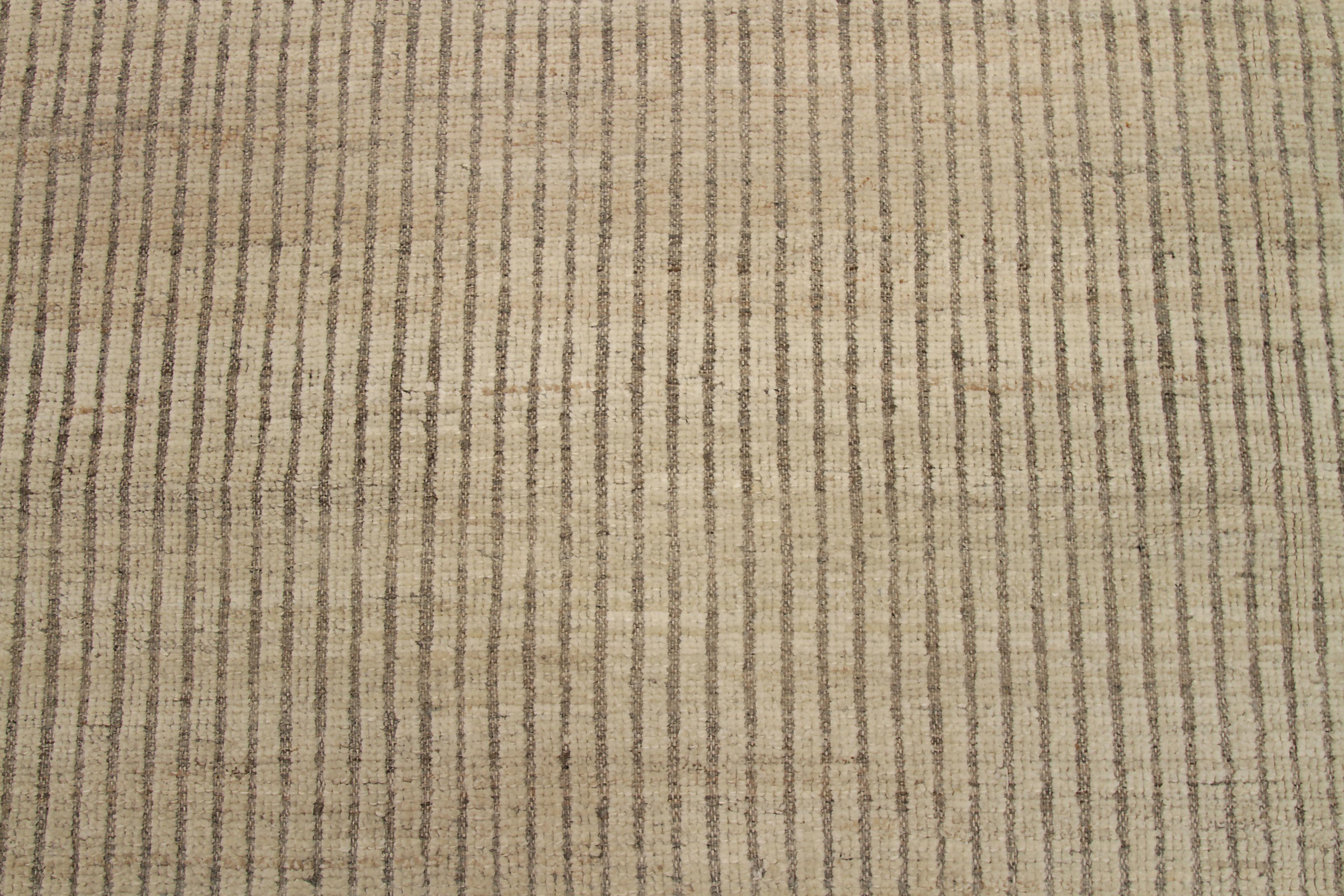Elegant Soft Neutral Modern Distressed Rug, Country of Origin: Afghanistan, Circa Date: Modern. Size: 9 ft 9 in x 12 ft (2.97 m x 3.66 m)