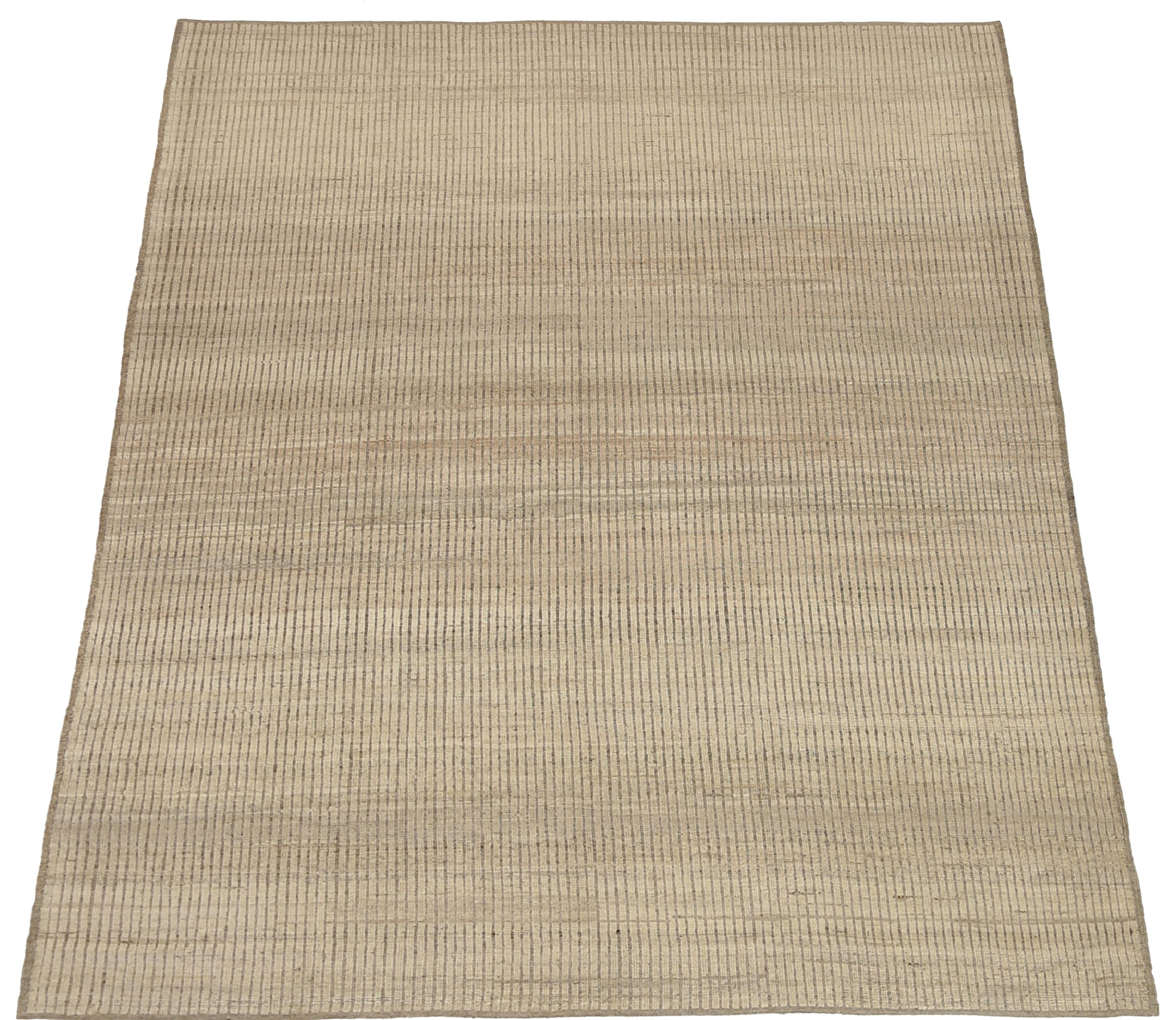 Contemporary Nazmiyal Collection Soft Neutral Modern Distressed Rug  9 ft 9 in x 12 ft