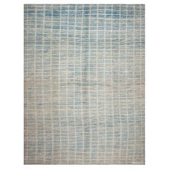 Nazmiyal Collection Soft Wool Pile Handmade Allover Modern Rug 12'9" x 16'8"