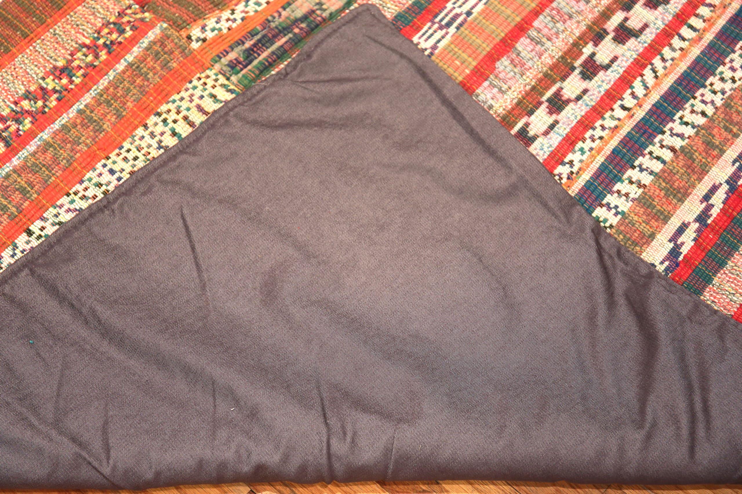 Nazmiyal Collection Stripe Design Modern Rag Rug. 8 ft 6 in x 11 ft 10 in For Sale 1