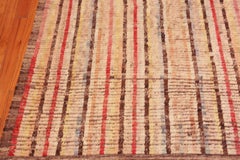 Nazmiyal Collection Striped Hand-Knotted Wool Area Rug 5ft 11in X 7ft 9in