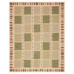Nazmiyal Collection Swedish Geometric Kilim Rug 8 ft 10 in x 12 ft