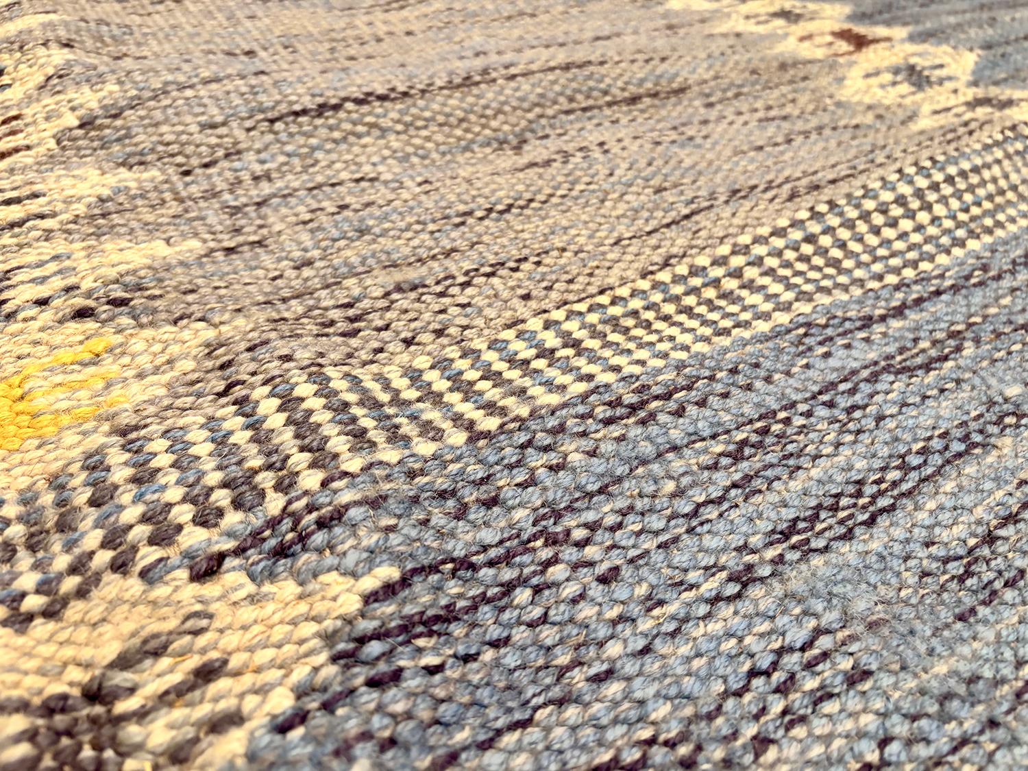 Afghan Collection Smiyal Collection Rug & Kilim moderne de style suédois 10 ft x 14 ft 3 in en vente