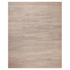 Moderner marokkanischer Teppich der Nazmiyal Kollektion in Taupe 11'9" x 14'9"
