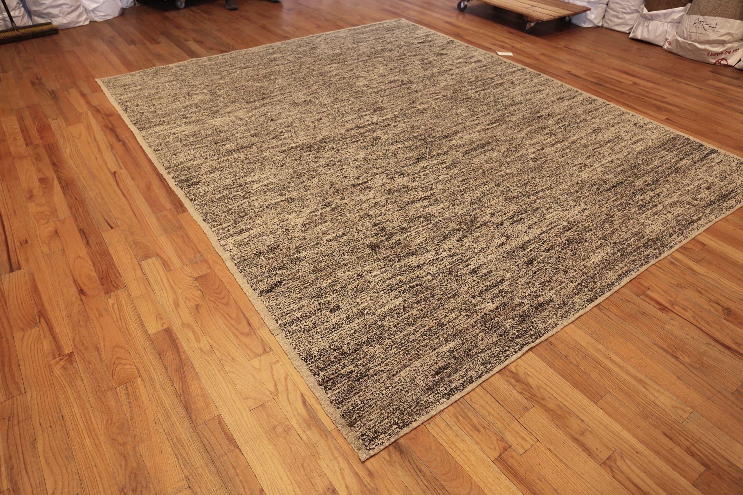 Afghan Nazmiyal Collection Textured Beige Modern Distressed Rug. 9 ft 6 in x 11 ft 6 in For Sale