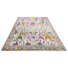 Nazmiyal Collection Transitional Bijar Pure Silk Rug 11'11" x 14'10"