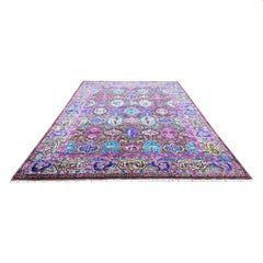 Nazmiyal Collection Transitional Bijar Silk and Wool Hand-Knotted Rug 9'7" x14'