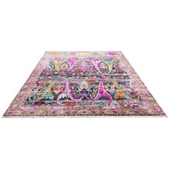 Nazmiyal Collection Transitional Bijar Silk and Wool Rug 11'11" x 15'2"