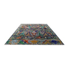 Nazmiyal Collection Transitional Bijar Silk and Wool Rug 11'9" x 15'4"