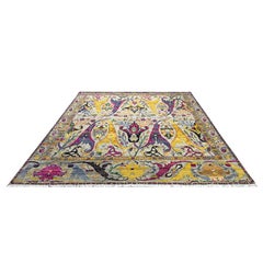 Nazmiyal Collection Transitional Bijar Silk and Wool Rug 12'1" x 15'4"