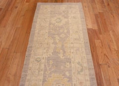 Nazmiyal Collection Transitional Muted Oushak Design Runner Rug 2'9" X 10'1"