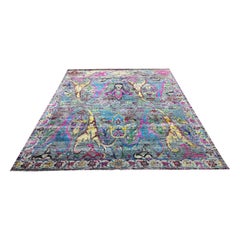 Nazmiyal Collection Transitional Silk and Wool Rug 7'11" x 10'1"