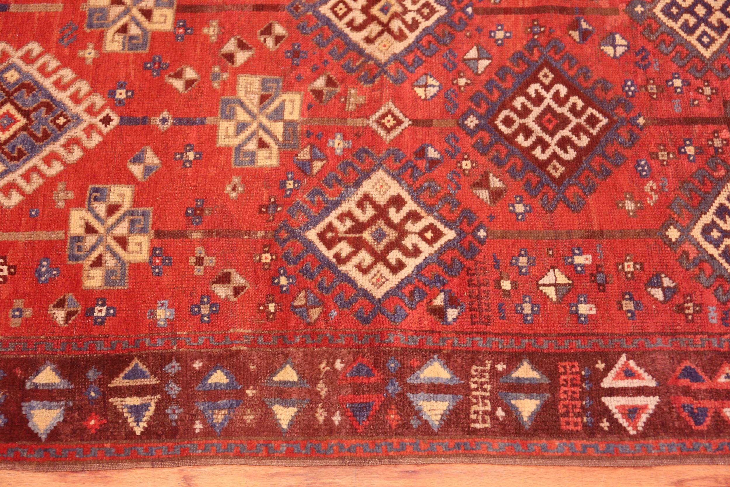 Antiker antiker anatolischer Läufer, Herkunftsland: Türkische Teppiche, CIRCA Datum: 1920