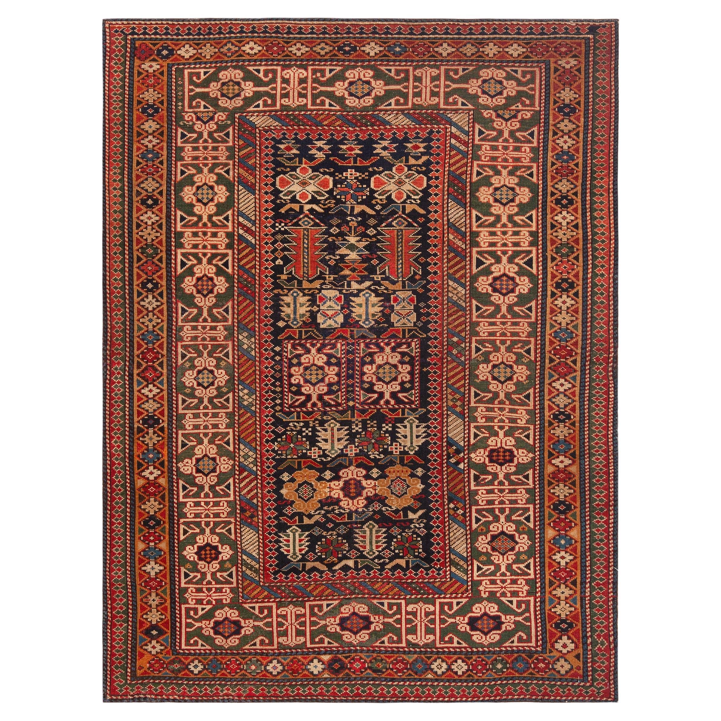 Nazmiyal Collection Alfombra Shirvan Tribal Caucásica Antigua 3'8" x 5'