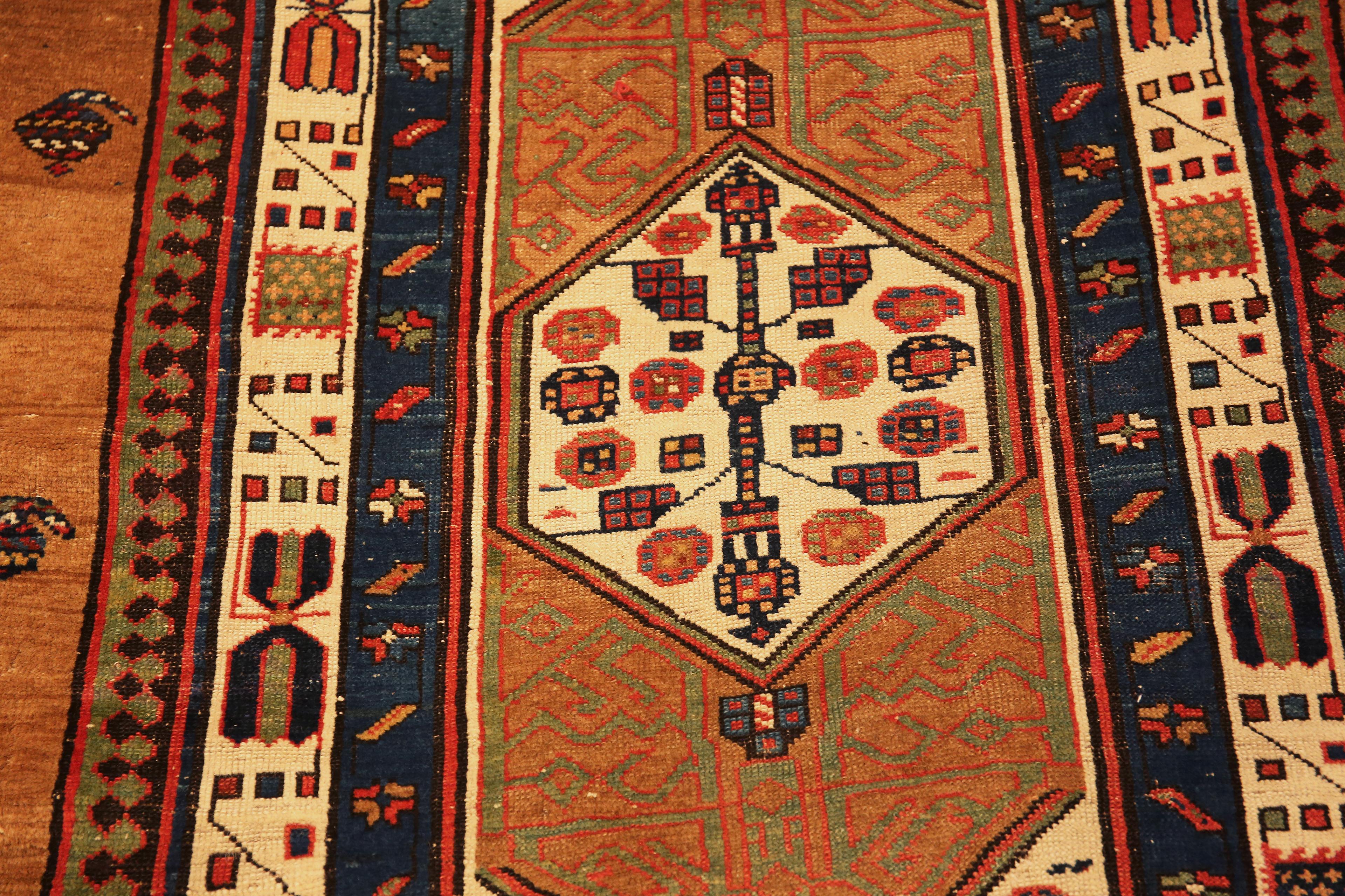 Nazmiyal Collection Tribal Antique Persian Serab Runner 3'4