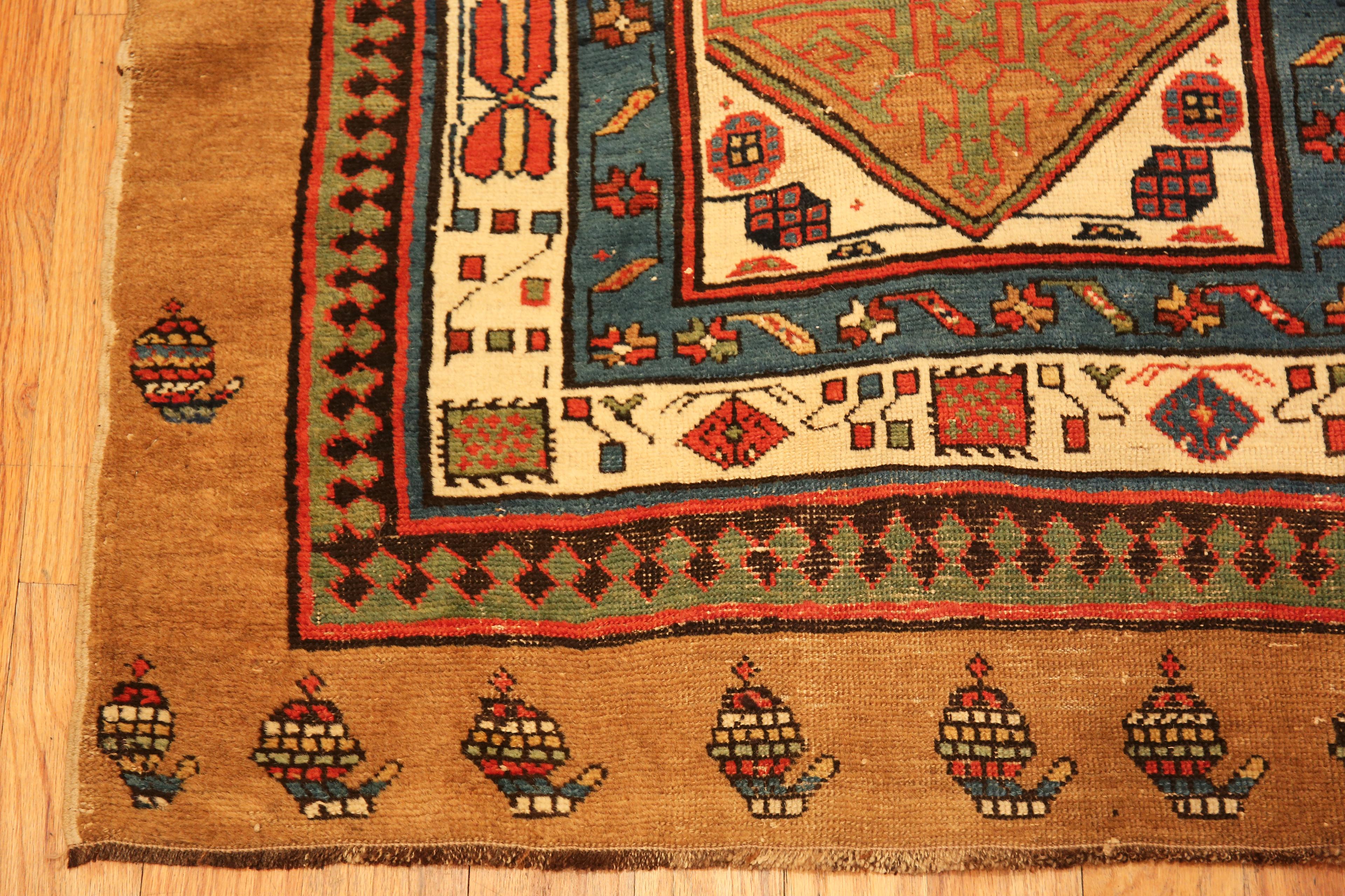 Wool Nazmiyal Collection Tribal Antique Persian Serab Runner 3'4