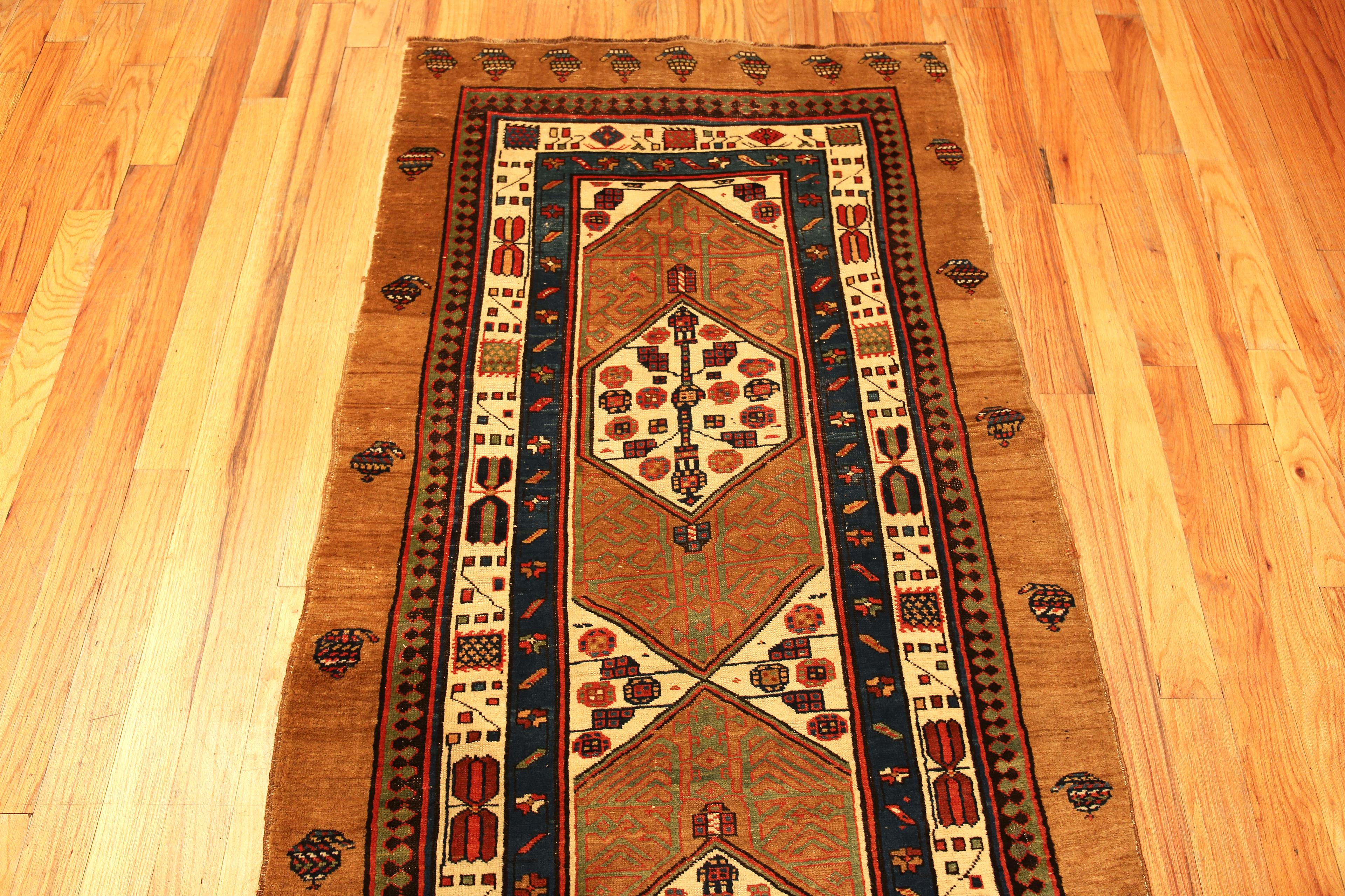 Nazmiyal Collection Tribal Antique Persian Serab Runner 3'4