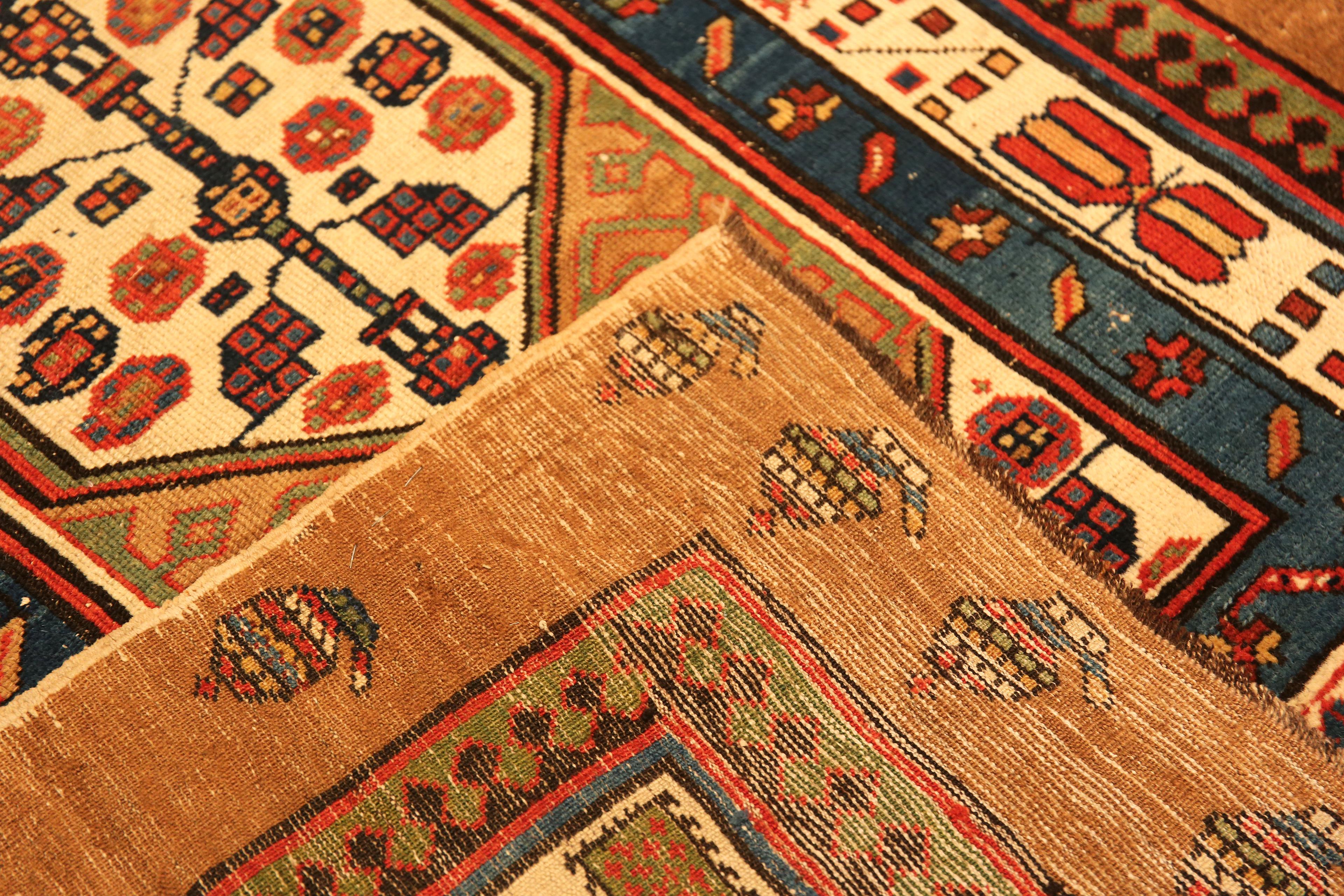 Nazmiyal Collection Tribal Antique Persian Serab Runner 3'4