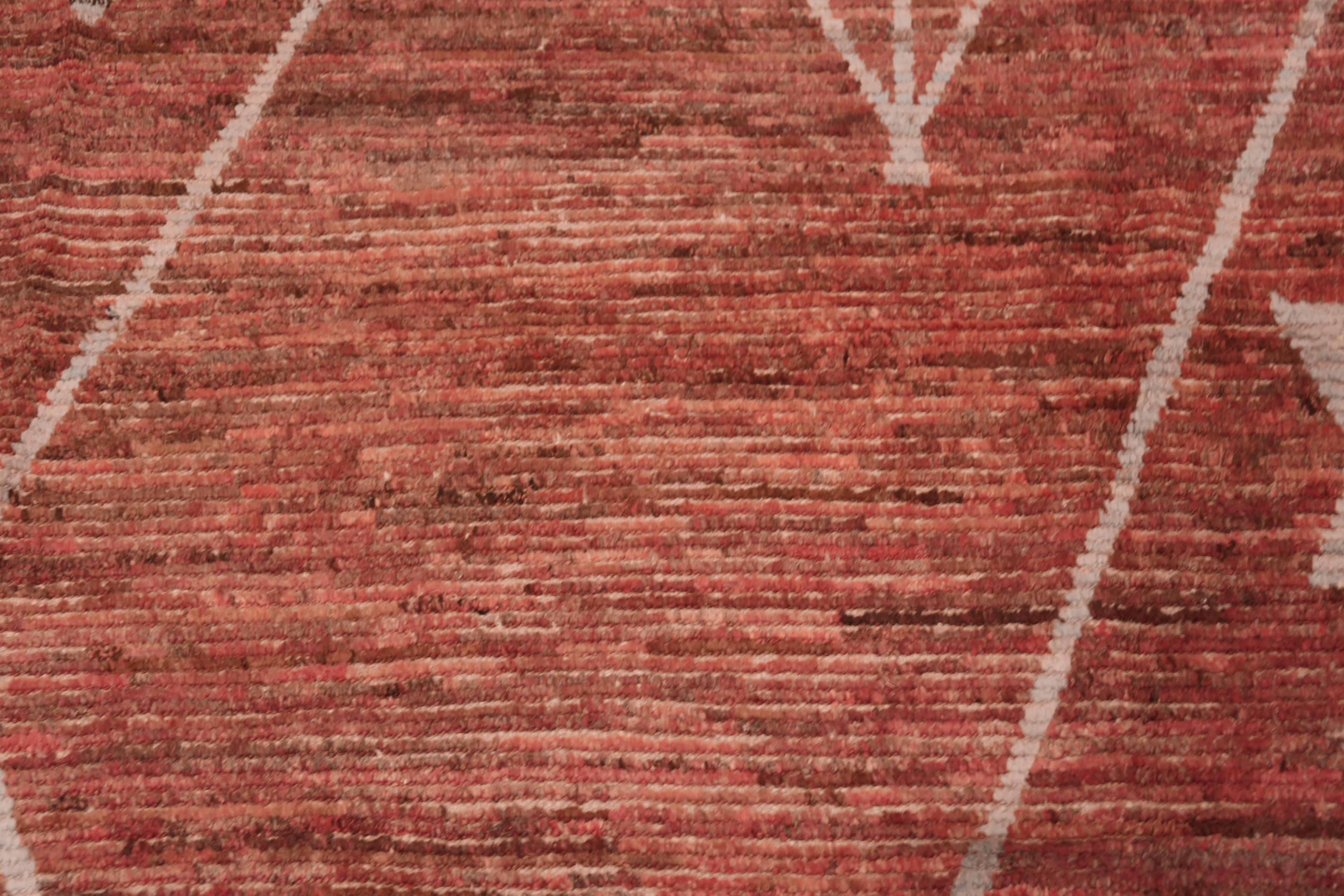Noué à la main Collection Nazmiyal Design Beni Ourain moderne tapis rustique 10'2