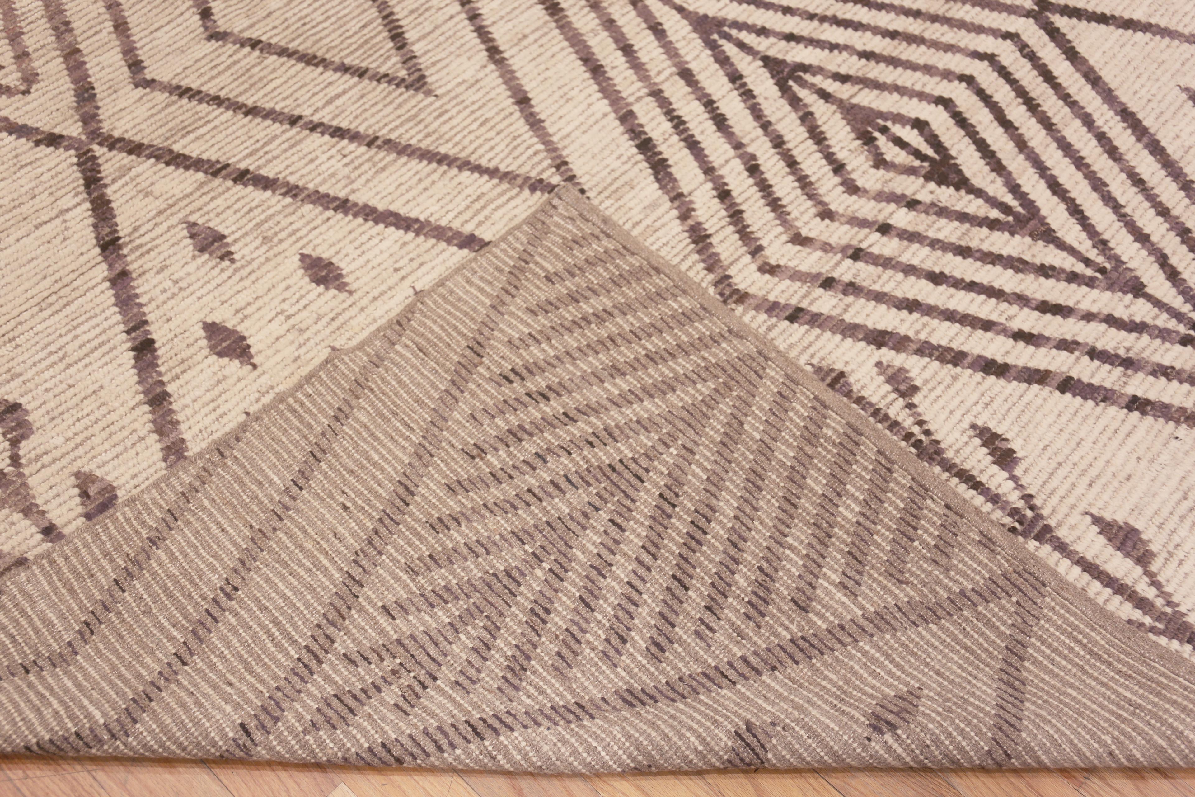 Nazmiyal Collection Tribal Geometric Beni Ourain Design Modern Rug 12' x 15'3
