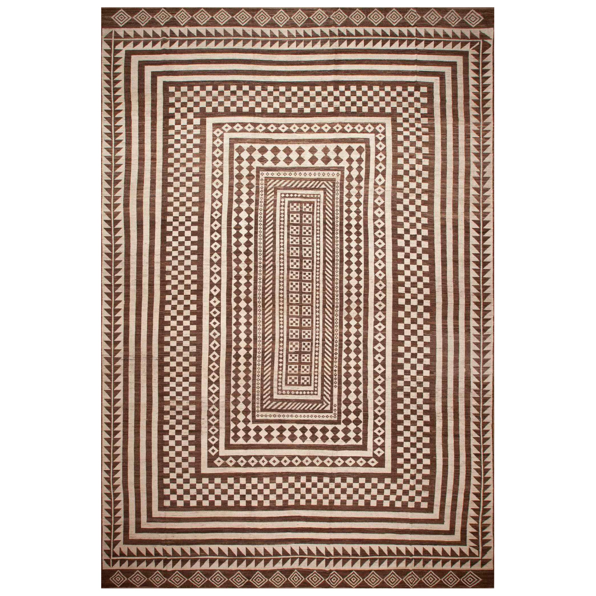 Nazmiyal Collection Tappeto per l'area tribale con design geometrico e moderno 15' x 23'