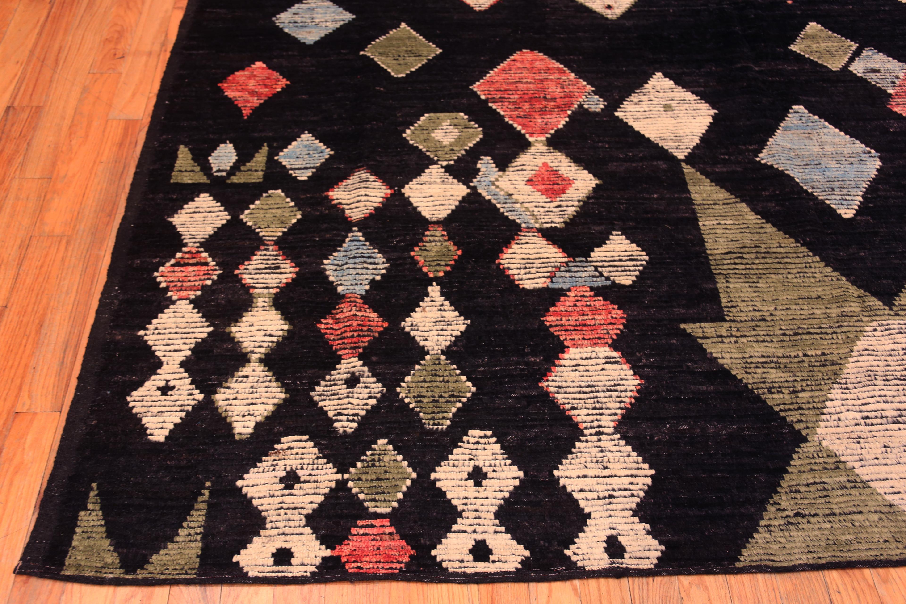 Central Asian Nazmiyal Collection Tribal Geometric Design Modern Room Size Area Rug 8'4