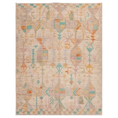 Nazmiyal Collection Tribal Geometric Handmade Modern Area Rug 5'1" x 6'4"